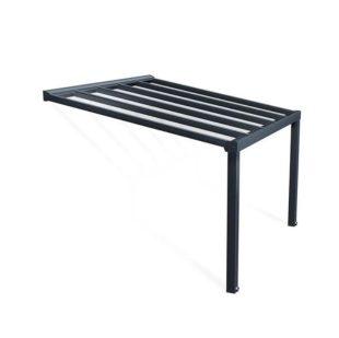Palram  Canopia Stockholm Aluminium 11ft 2" 24ft 3.4 7.3m Patio Cover Relaxing Outside